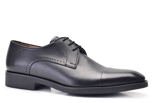 Siyah Klasik Bağcıklı Termo Erkek Ayakkabı -8120-