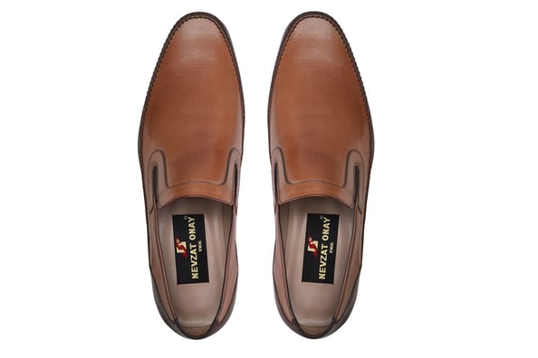 Taba Kahve Loafer Kösele Ayakkabı -7073-