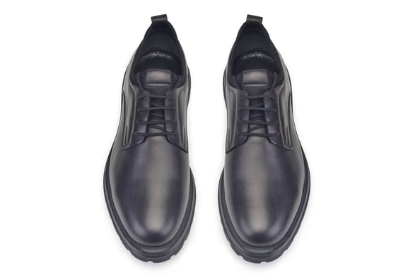 Siyah Bağcıklı Casual Stil Günlük Erkek Ayakkabı