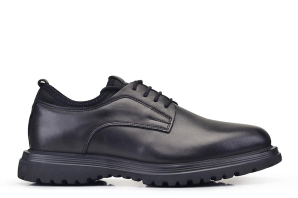 Siyah Bağcıklı Casual Stil Günlük Erkek Ayakkabı