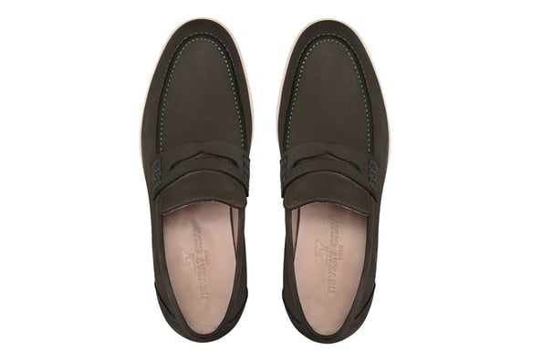 Yeşil Günlük Loafer Erkek Ayakkabı -12380-