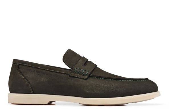 Yeşil Günlük Loafer Erkek Ayakkabı -12380-