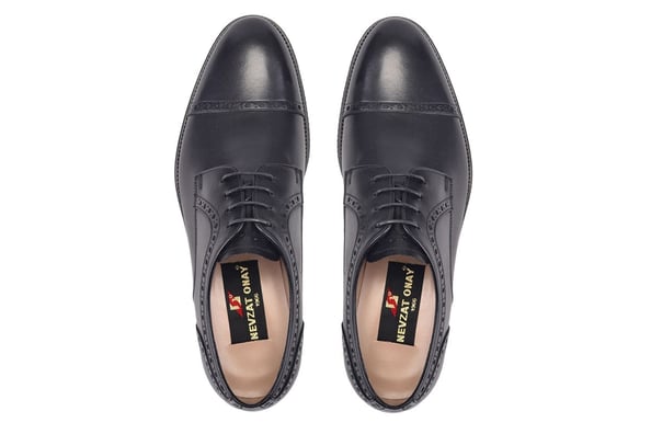 Siyah Bağcıklı, Derby Maskaretli  Erkek Ayakkabı