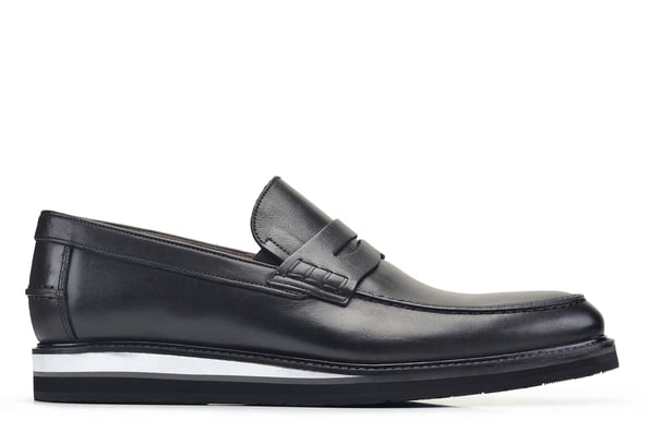 Siyah Bağcıksız Erkek Günlük Ayakkabı 76486 Nevzat Onay