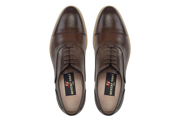 Kahverengi Bağcıklı Oxford Stil Günlük Erkek Ayakkabı