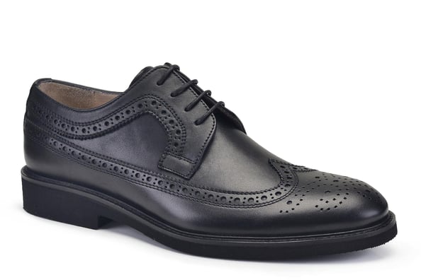 Siyah Bağcıklı Çift Yüz Stil Günlük Erkek Ayakkabı