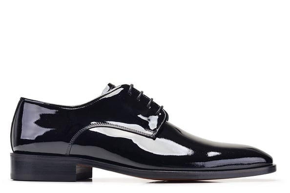 Siyah Derby Rugan Ayakkabı