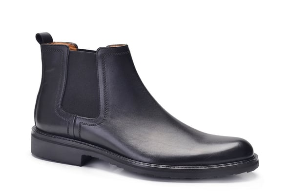 Siyah Bağcıksız Fermuarsız Günlük Erkek Bot