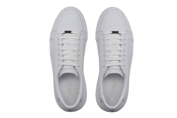 Beyaz Bağcıklı Klasik Erkek Spor Ayakkabı