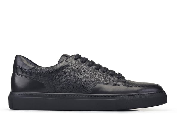 Siyah Bağcıklı Erkek Sneaker Ayakkabı