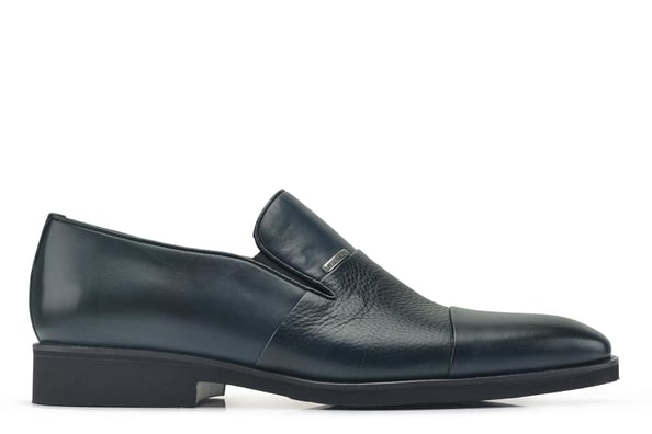 Lacivert Bağcıksız Toka Detaylı Günlük Erkek Ayakkabı