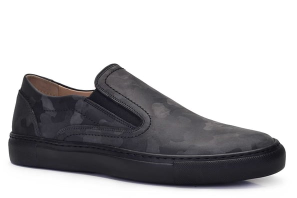 Hakiki Deri Gri Sneaker Erkek Ayakkabı -11538-