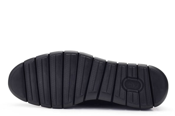 Hakiki Deri Siyah Günlük Bağcıklı Erkek Ayakkabı -10510-