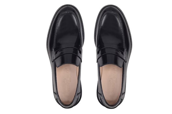 Hakiki Deri Siyah Günlük Loafer Erkek Ayakkabı -11922-