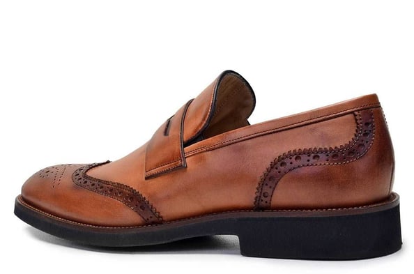 Hakiki Deri Taba Loafer Günlük Erkek Ayakkabı -8545-