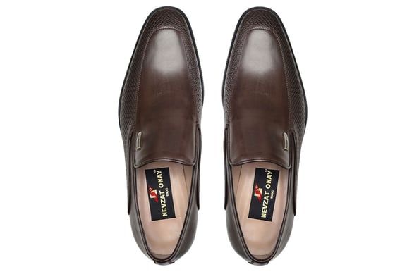 Kahverengi Baskı Deri Tokalı Kışlık Nevzat Onay Ayakkabı