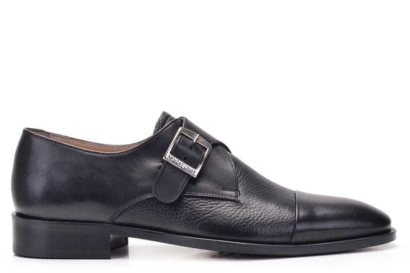 Siyah Tokalı Klasik Erkek Ayakkabı -11801-