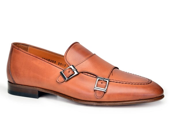 Taba Monk Strap Erkek Ayakkabı -9908-