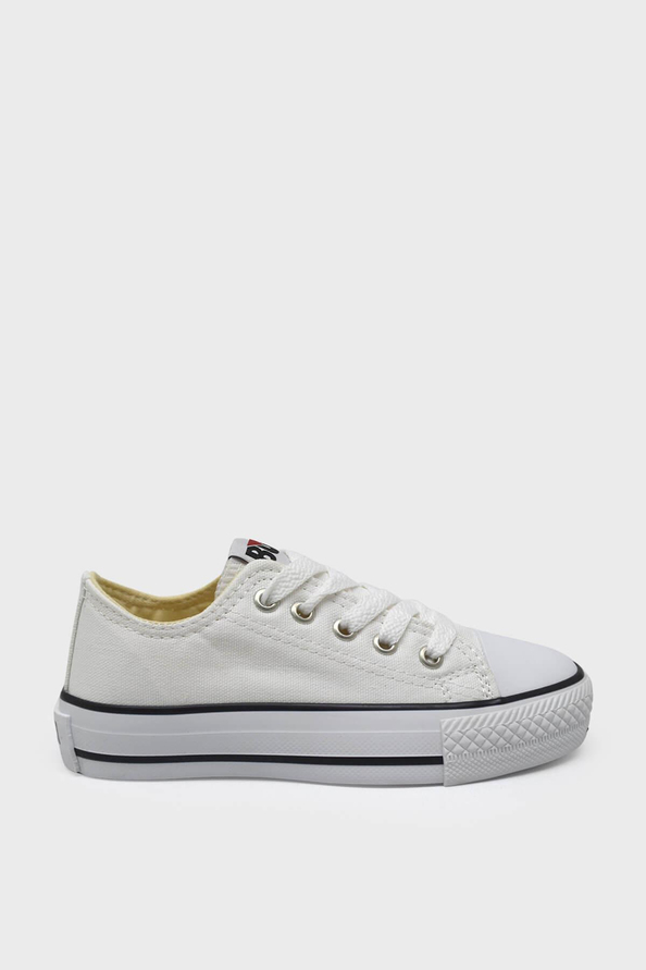 Bulldozer Unisex Çocuk Kısa Converse Spor Ayakkabı Beyaz BUL-231902