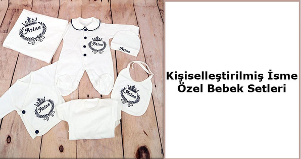 isimli hastane çıkışı 10'lu, isme özel bebek kıyafetleri, isimli hastane çıkışı