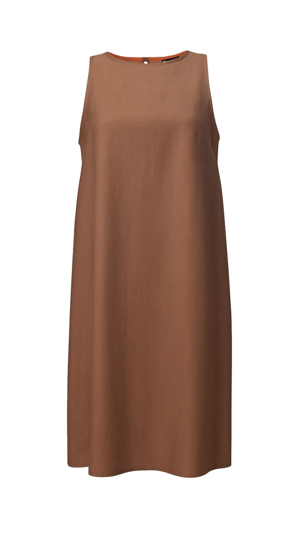 Kolsuz Kahve Tensel Çan Elbise