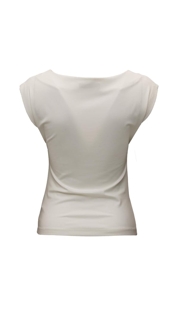 Bel Drape Ekru Modal Bluz