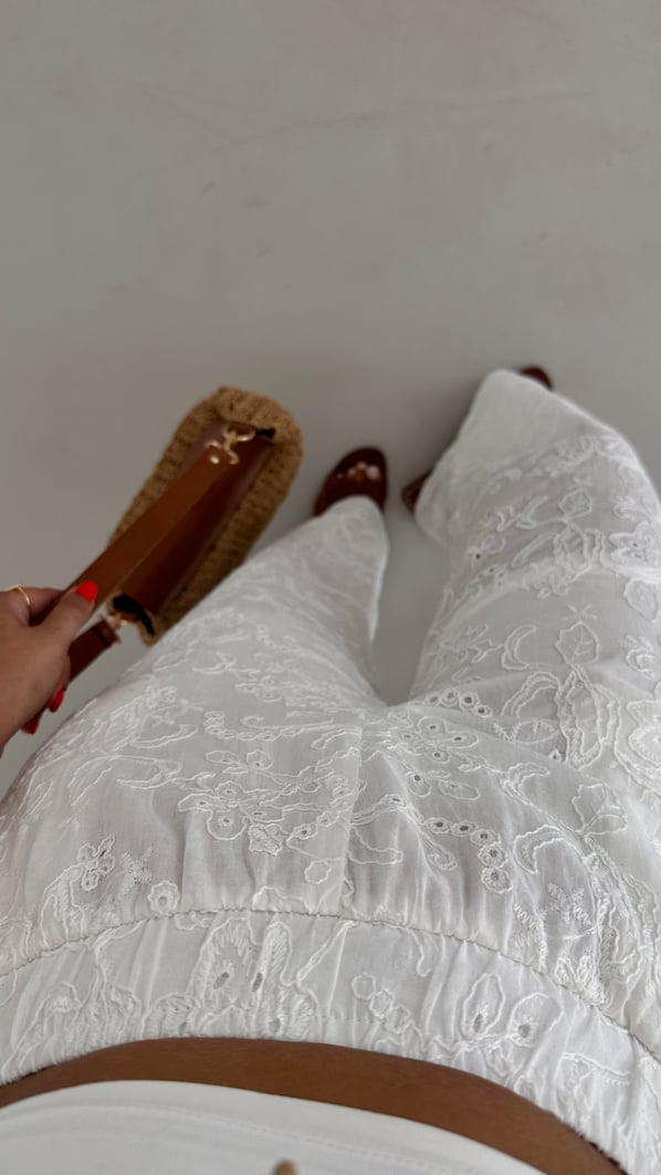 Beli Lastikli Astar Detay Ekru Fisto Pantolon