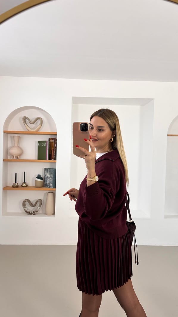 Bordo Triko Takım