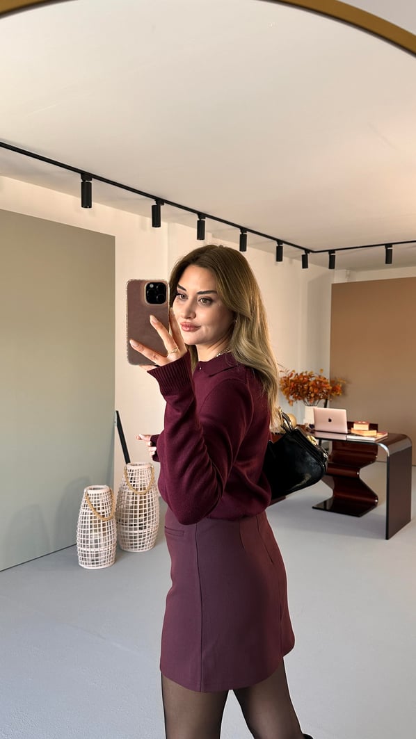 Cep Detay Bordo Etek