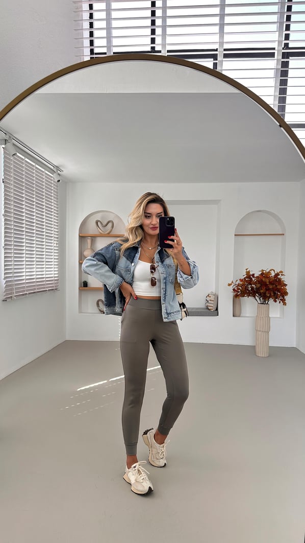 Comfortlux Cepli Modal Haki Jogger Pantolon