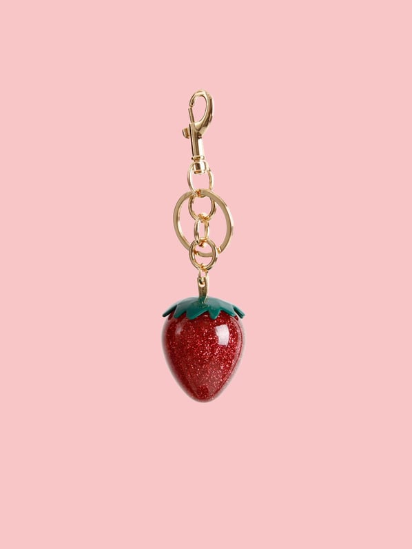 Glitter Strawberry Çanta Charm