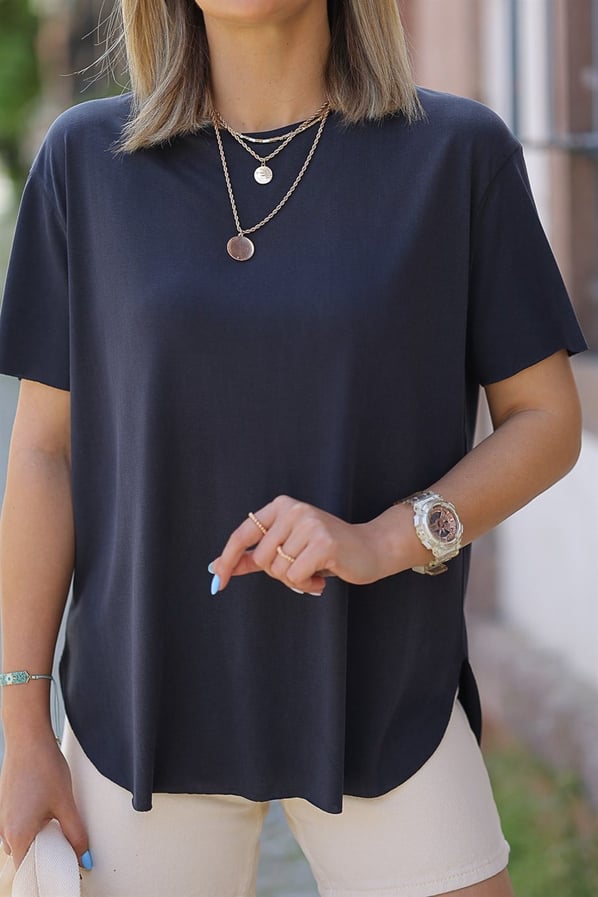 Orjinal Marka Modal Kumaş Tshirt
