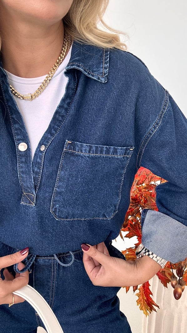 Özel Seri Denim Pantolon Gömlek Takım