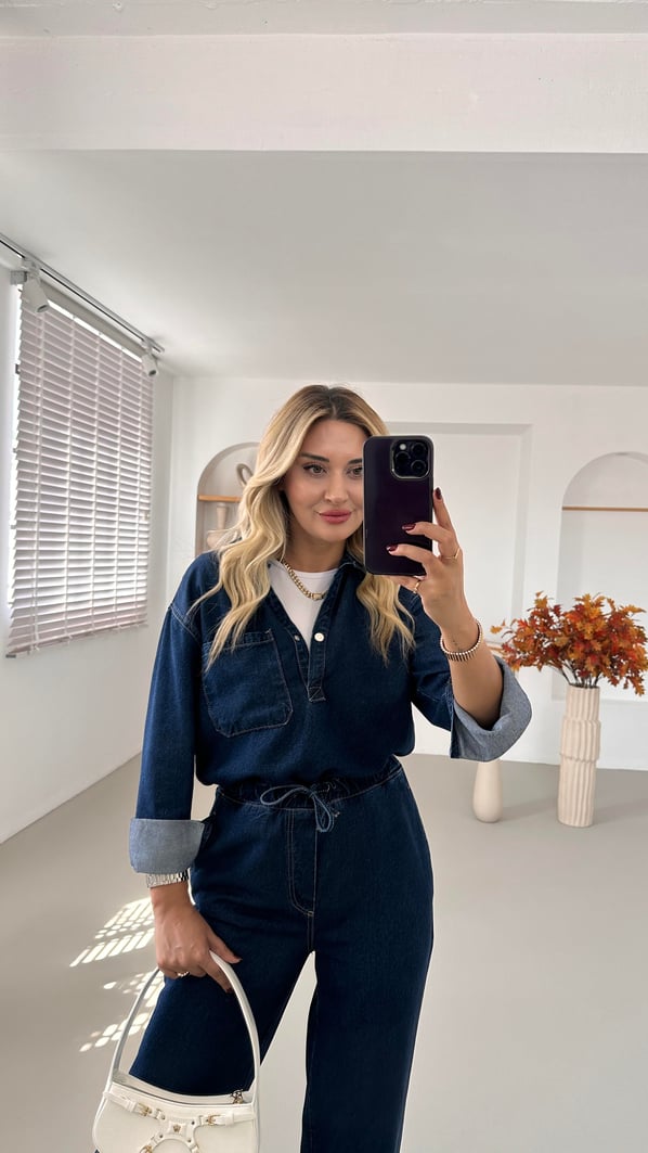 Özel Seri Denim Pantolon Gömlek Takım