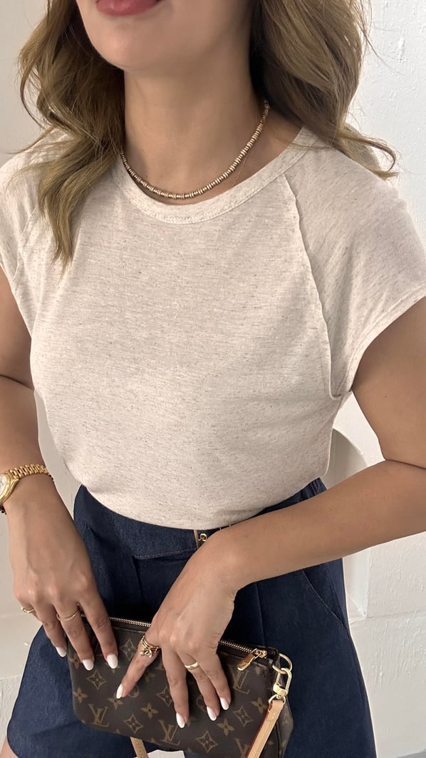 Özel Seri Ters Dikişli T Kol Pamuklu Keten Taş Tshirt