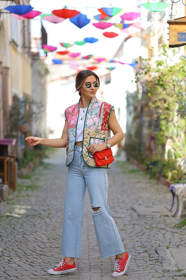 Patchwork Tasarım Yelek