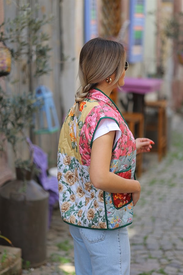 Patchwork Tasarım Yelek
