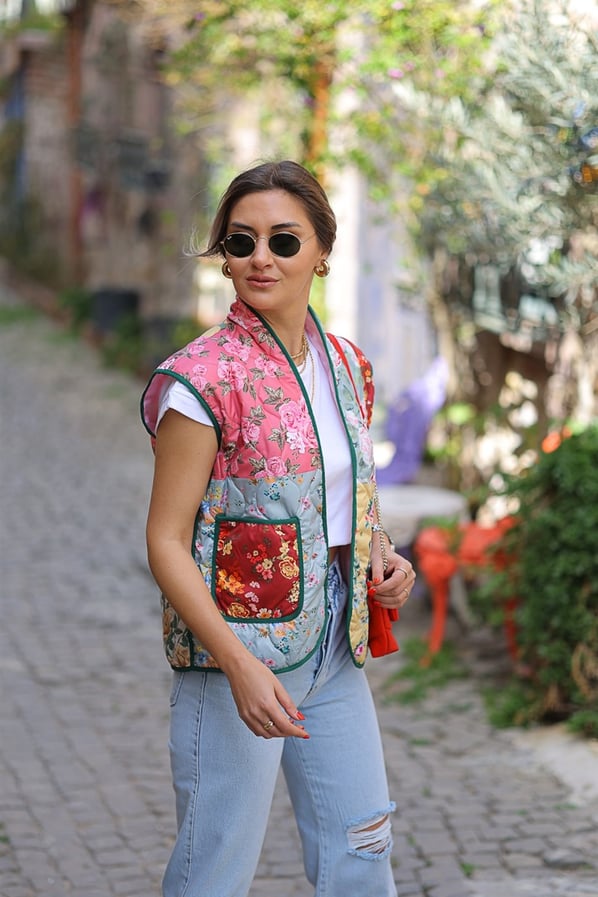 Patchwork Tasarım Yelek