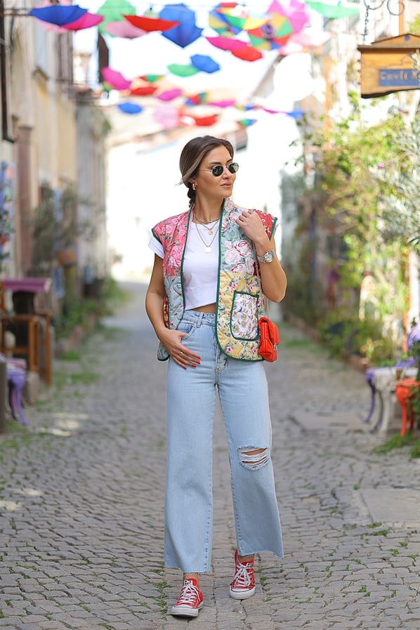 Patchwork Tasarım Yelek