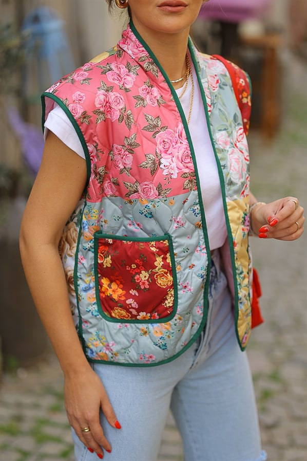 Patchwork Tasarım Yelek