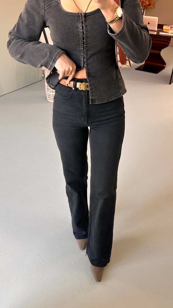 Premium Seri Antrasit Straight Fit Jean