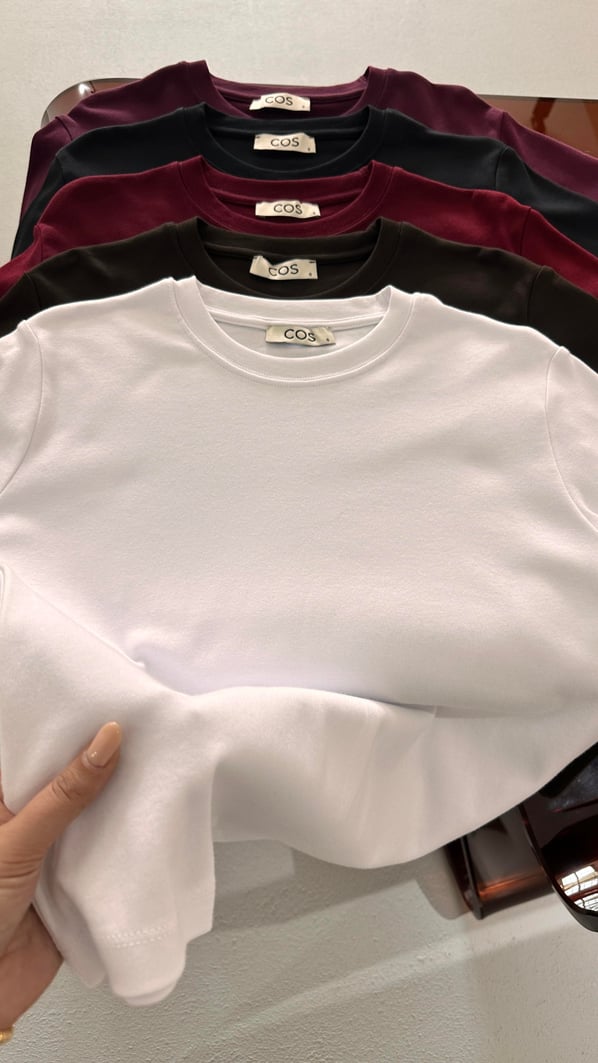 Premium Seri Bisiklet Yaka Kahve Pamuklu Basic Tshirt