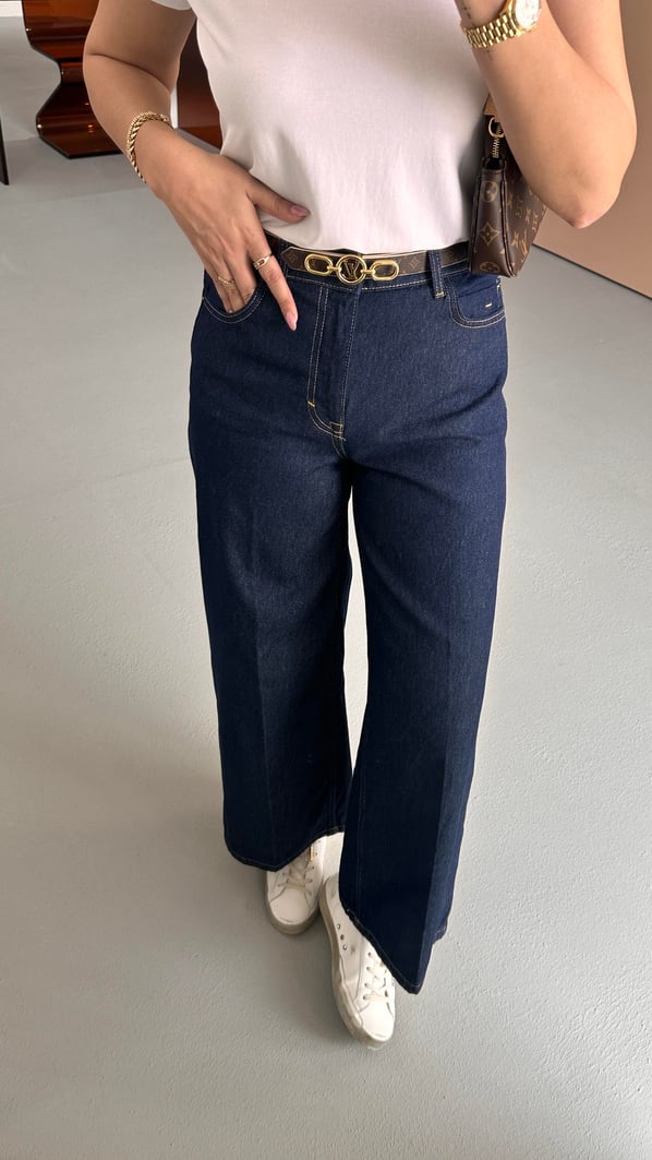 Premium Seri Lacivert Bol Denim Pantolon