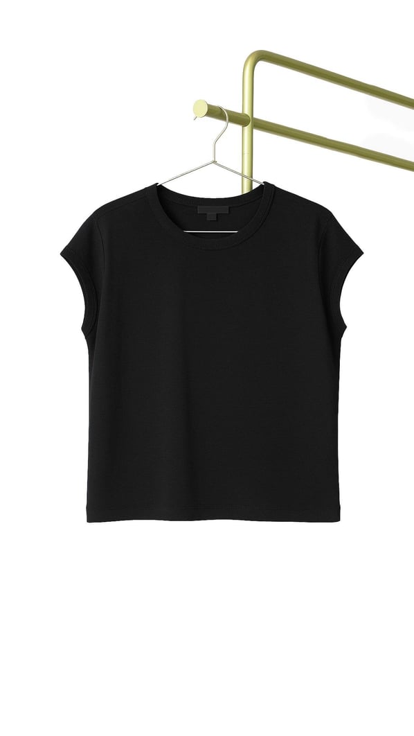 Premium Seri T Kol Siyah Modal Tshirt