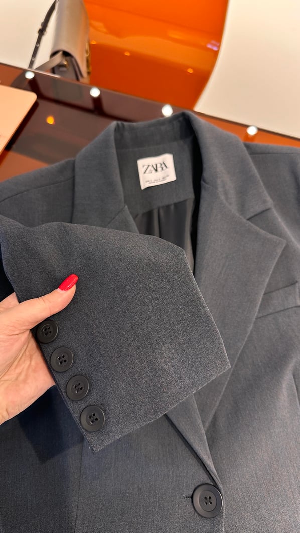 Premium Seri Tek Düğme Detay Maskülen Lacivert Blazer