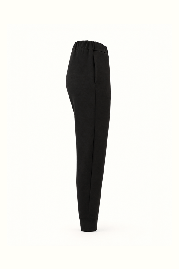 Beli Lastikli Siyah Jogger PantolonSezgi Tekin