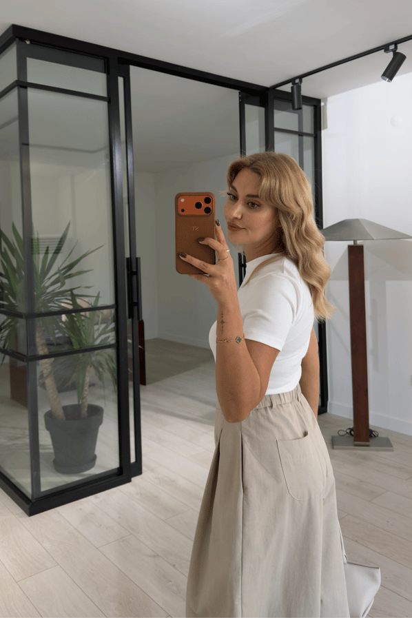 Çift Pensli Taş Barrel PantolonSezgi Tekin