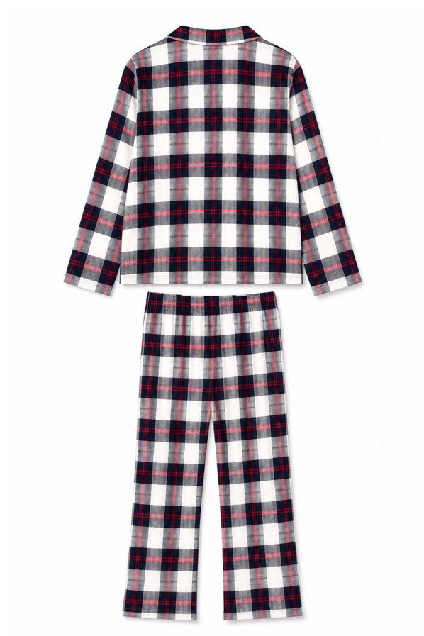 Gömlek Pantolon Ekose Pijama TakımıSezgi Tekin