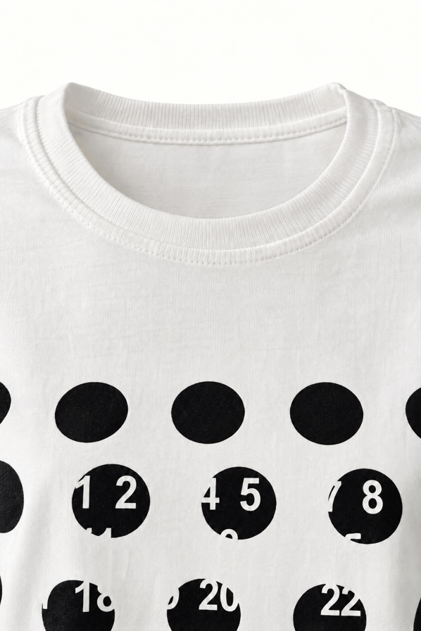 Grafik Baskılı Pamuklu Basic TshirtSezgi Tekin
