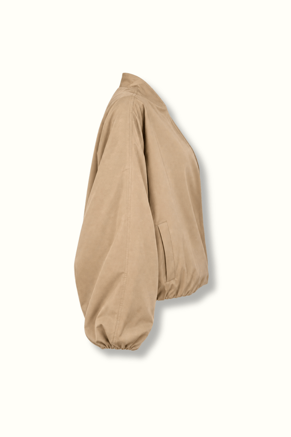 Kruvaze Yaka Camel MontSezgi Tekin